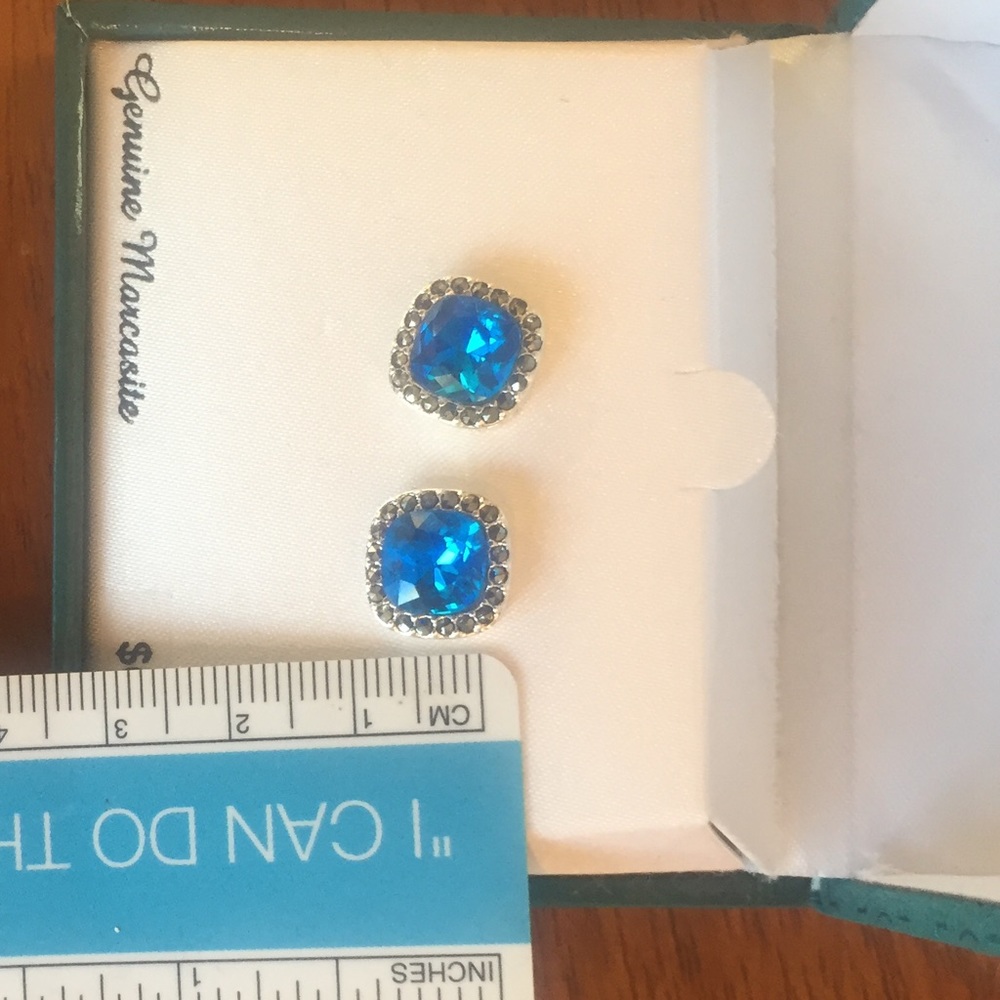 πHPπ NWT Silver Luxuries Earrings Marcasite - Picture 6 of 7